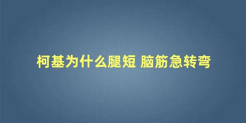 柯基为什么腿短 脑筋急转弯